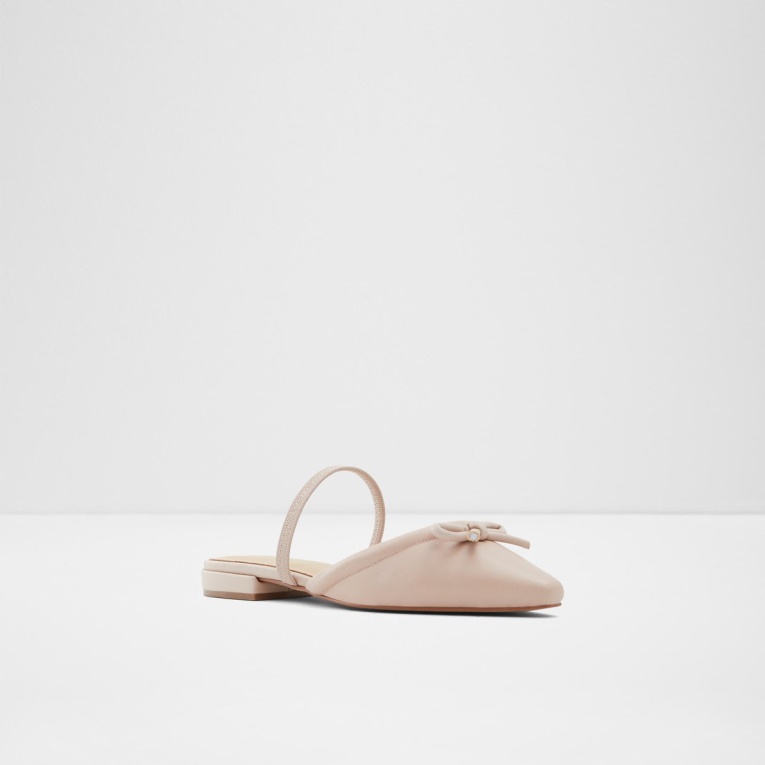 Faralaegyn Mule Bailarina Tacón Bloque Aldo Moda Rosa Claro