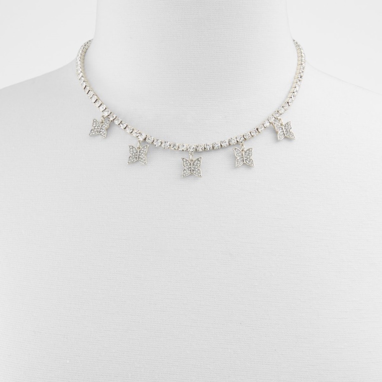 Aldo Fashion Collar Filian Plata-transparente Multi