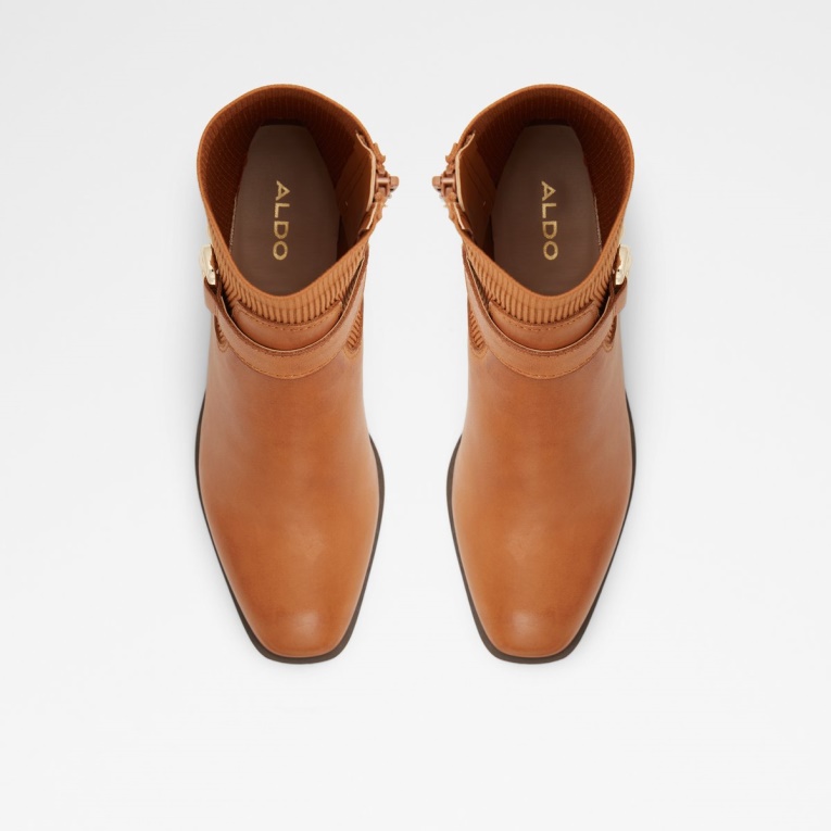 Marrón Medio Botín Chelsea Franina De Aldo Fashion Recién Llegado