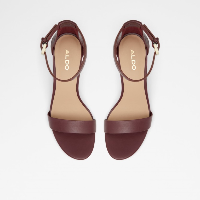 Frilajan Sandalia Tacón Bloque Bordo Aldo Fashion