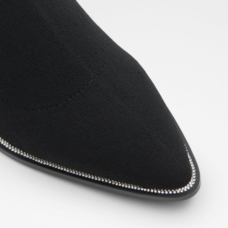 Aldo Moda Negro Galalith Botín Bloque Tacón