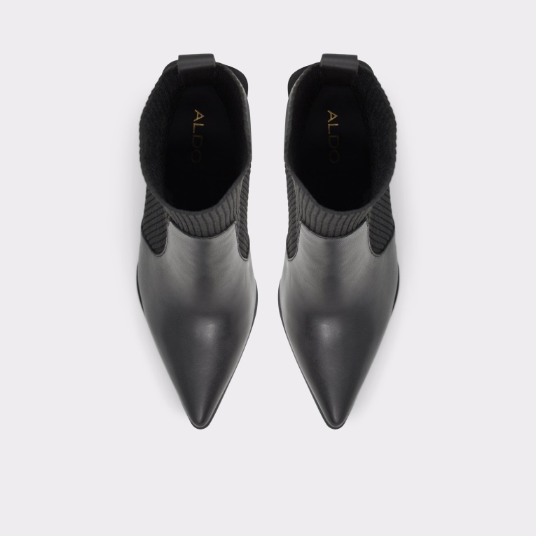 Bota Calcetín Aldo Ganina Moda Negra