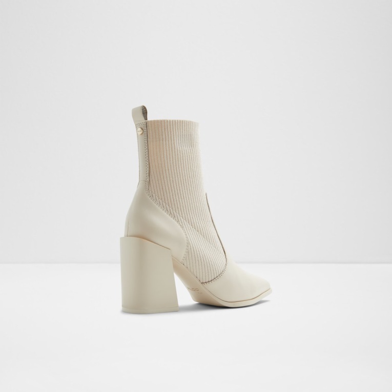 Bota Calcetín Aldo Ganina Moda Blanca