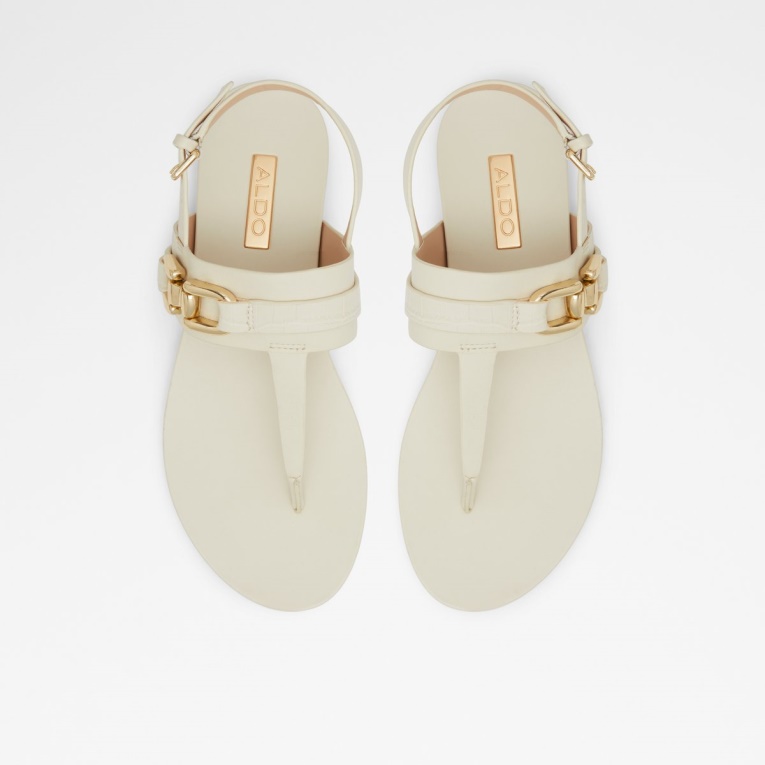 Gannamaryn T-strap Sandalia Moda Aldo Blanco