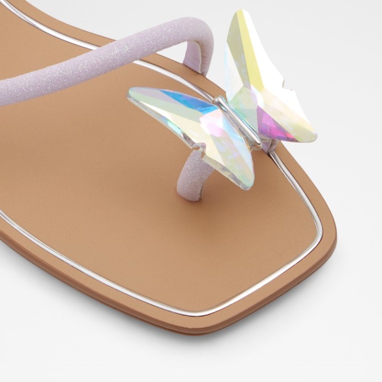 Aldo Garberia Purpurina Sintética Violeta Claro Moda