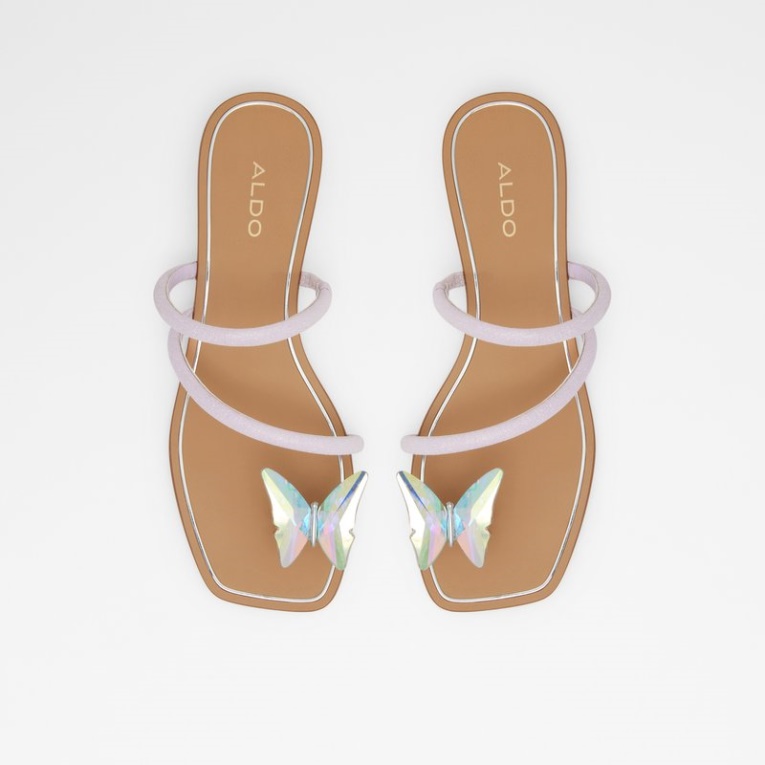 Aldo Garberia Purpurina Sintética Violeta Claro Moda