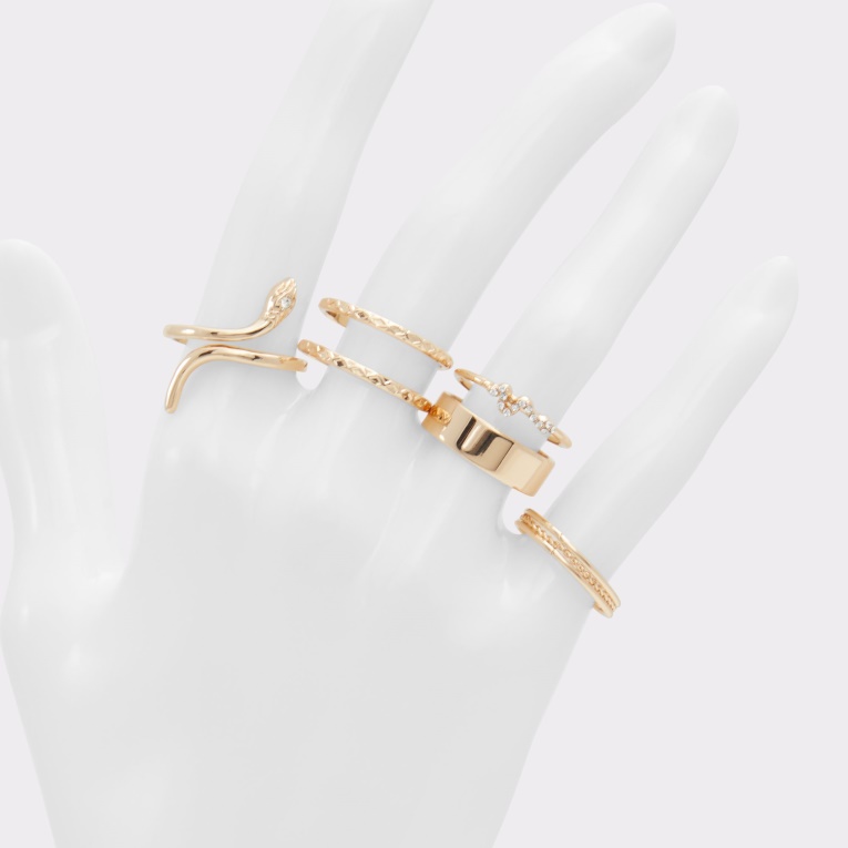 Moda Aldo Oro-transparente Multi Recién Llegado Anillo Gavaraen