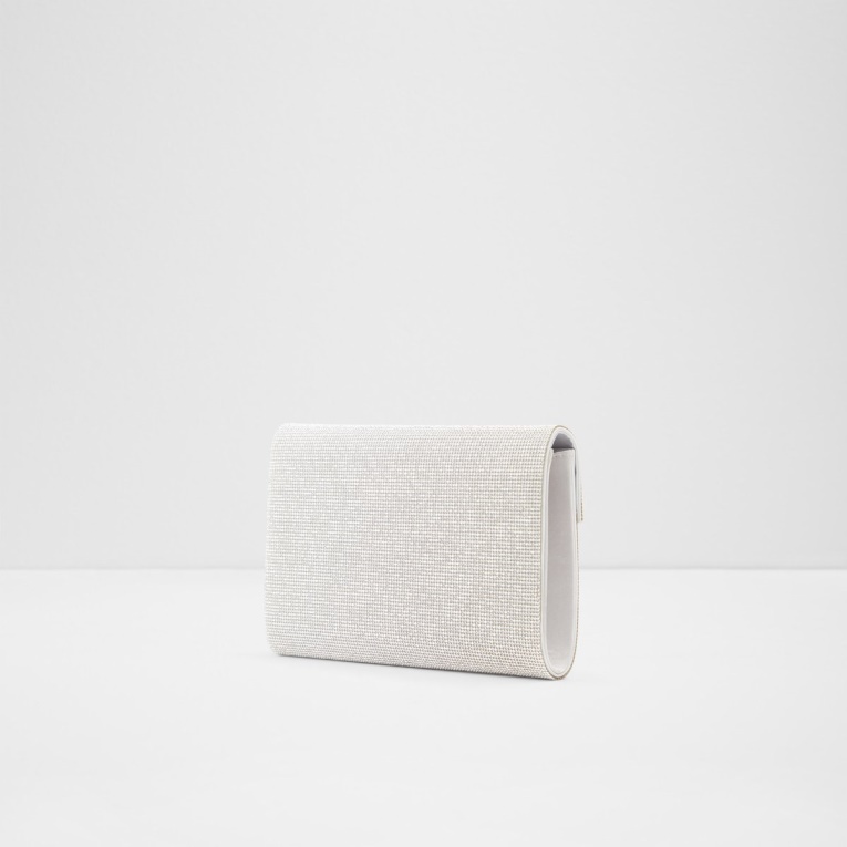 Bolso De Mano Cruzado Geaven Plateado De Aldo Fashion Agotado