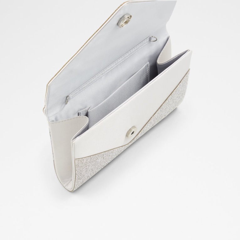 Bolso De Mano Cruzado Geaven Plateado De Aldo Fashion Agotado