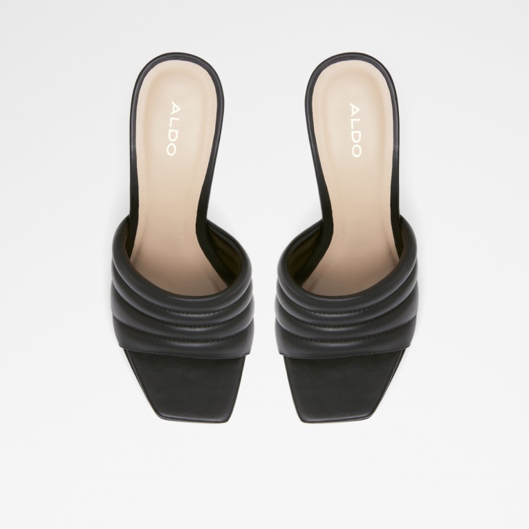 Aldo Negro Moda Gennia Mule Con Tacón Stiletto Plataforma