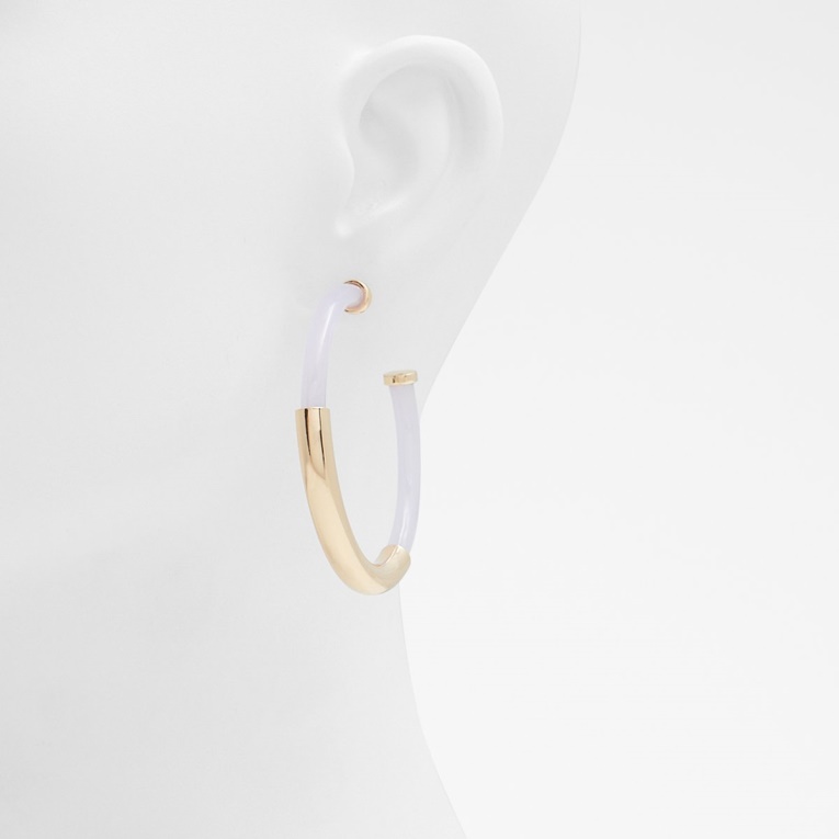 Pendientes De Aro Violeta Claro Fashion Aldo Last Chance Giondra