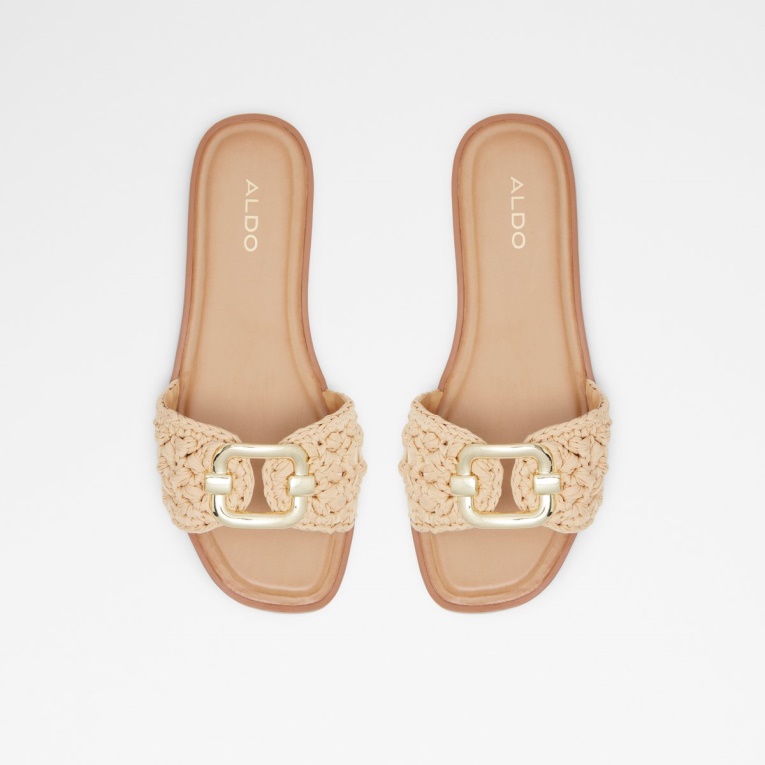 Glaeswen Slide Sandalia Moda Aldo Natural