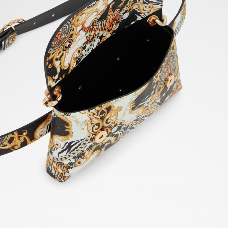 Riñonera Negra Multi Glamverse Aldo Fashion