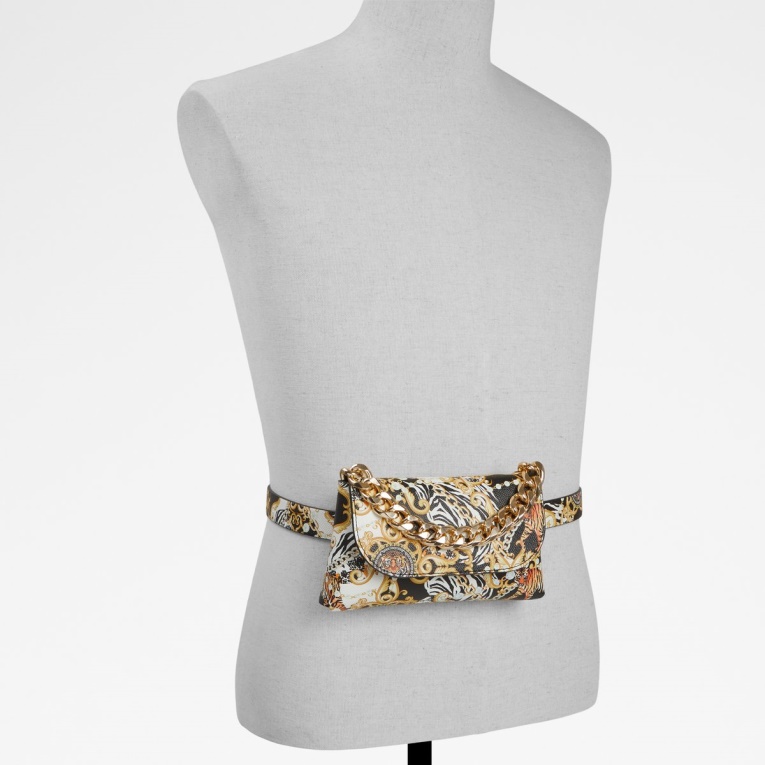 Riñonera Negra Multi Glamverse Aldo Fashion