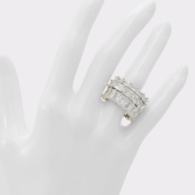 Recién Llegado Glenferrie Anillo Moda Plata-transparente Multi Aldo