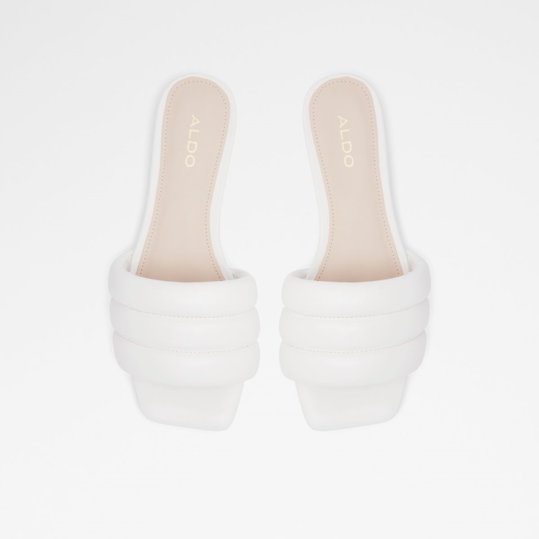 Aldo Fashion Goani Slide Sandalia Blanco