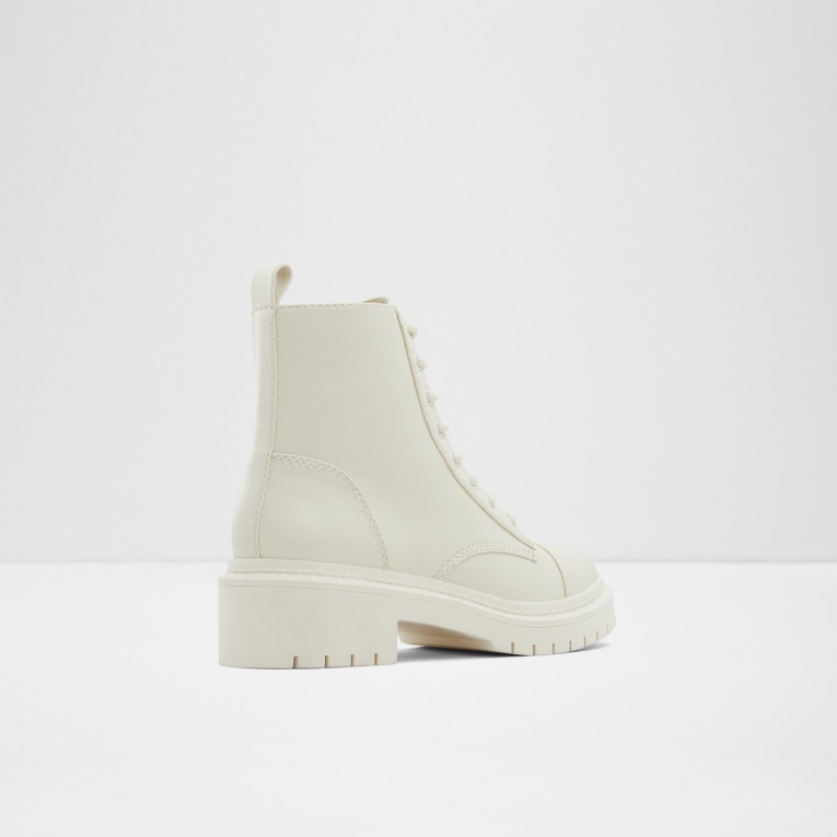 Goer Botas De Combate Suela De Orejeta Moda Aldo Blanco
