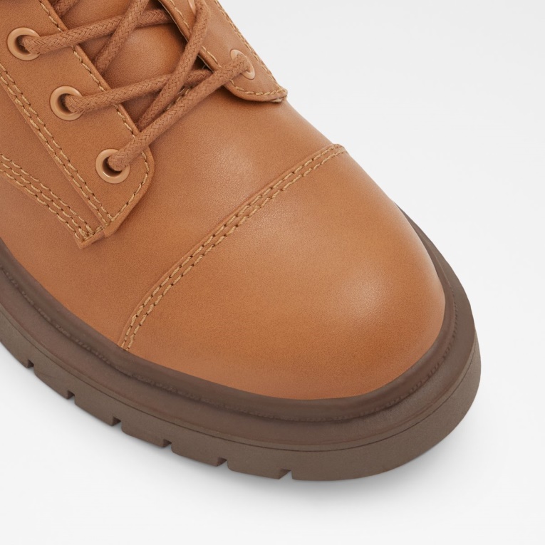 Botas De Combate Aldo Fashion Cognac Goer Suela Dentada