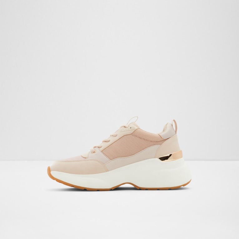 Goodvibes Cuña Zapatilla De Deporte Micro Tacón De Cuña Aldo Moda Rosa Claro