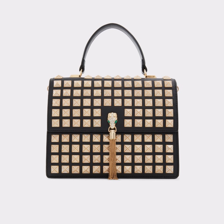 Bolso Grandsnake Con Asa Superior Moda Negro Aldo