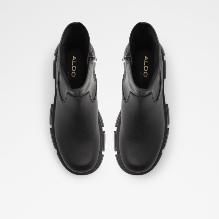Grandsole Plataforma Botín Suela Dentada Moda Negro Aldo