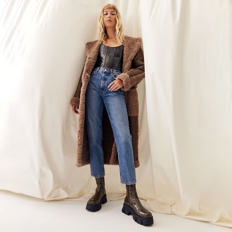 Caqui Grandsole Plataforma Botín Suela Dentada Aldo Fashion