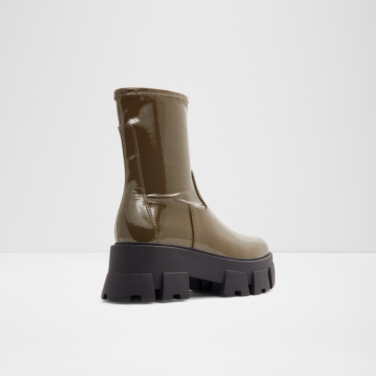 Caqui Grandsole Plataforma Botín Suela Dentada Aldo Fashion