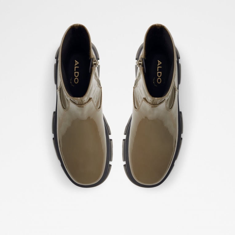 Caqui Grandsole Plataforma Botín Suela Dentada Aldo Fashion