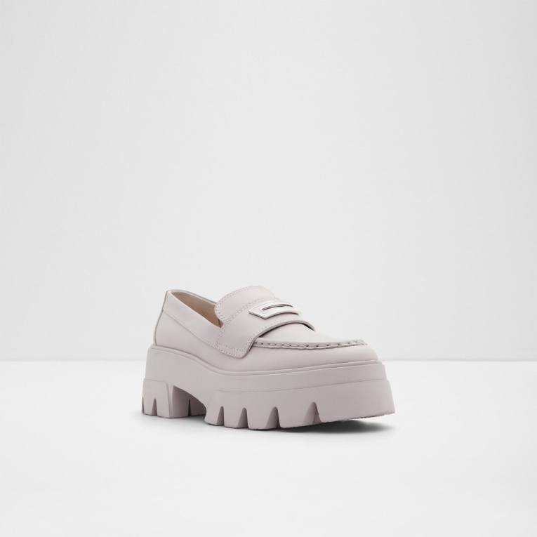 Mocasines Grandwalk De Moda Gris De Aldo Con Suela Dentada