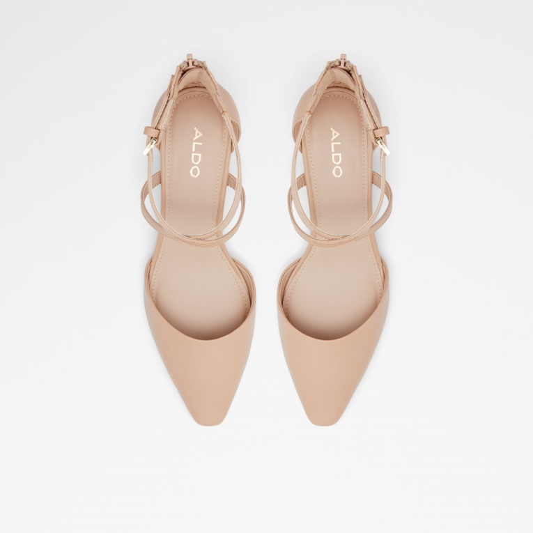 Nueva Llegada Grarwen Tobillo Correa Zapato De Tacón Moda Hueso Aldo