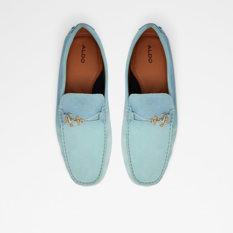 Aldo Guyaume Azul Cuero Gamuza Moda