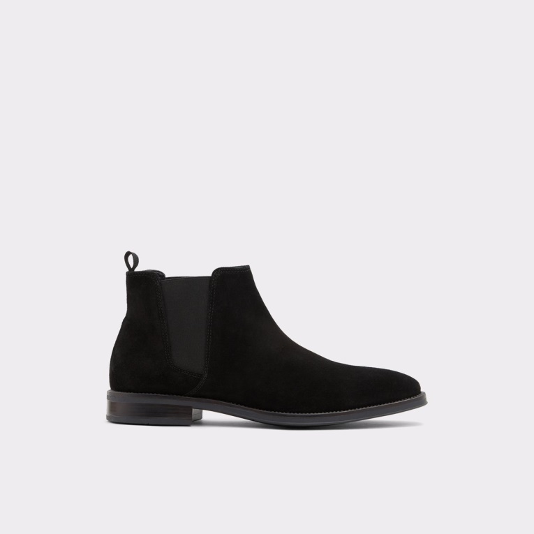 Botines Chelsea De Cuero Negro Suave Gweracien De Aldo Fashion