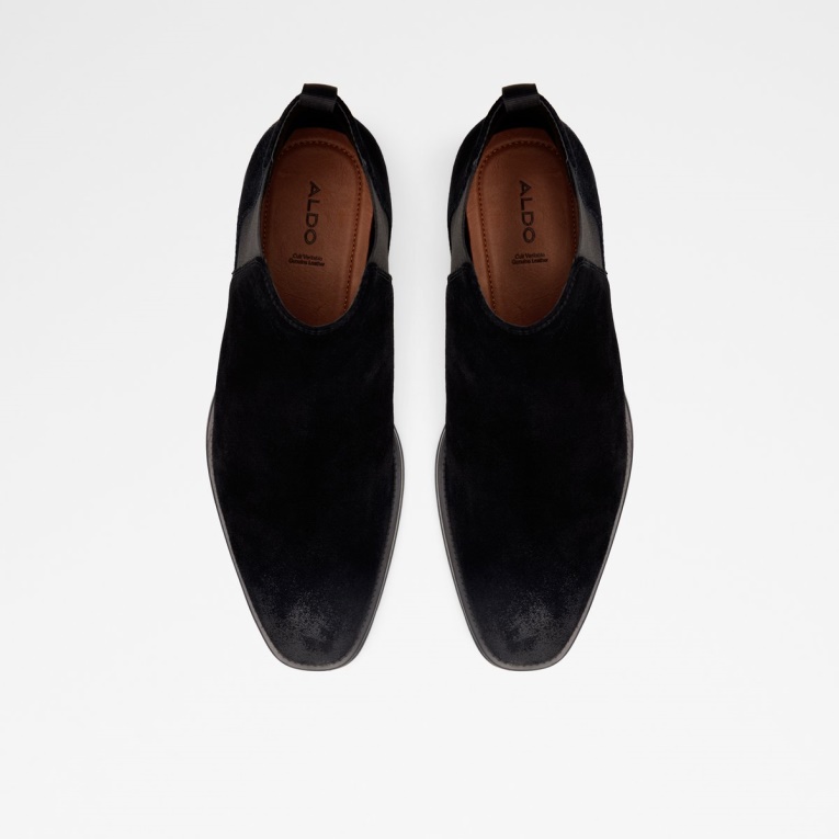 Botines Chelsea De Moda De Ante Negros De Aldo Gweracien