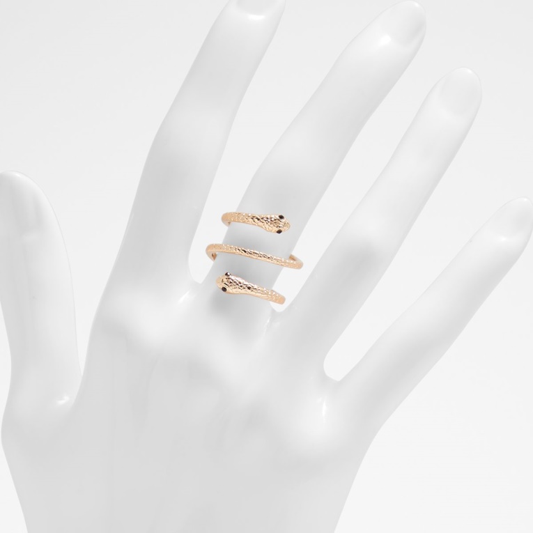 Anillo De Hortensia Multicolor En Oro Negro De Aldo