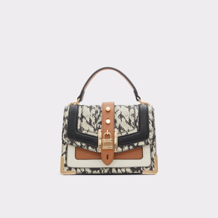 Bolso Iconilock Con Asa Superior Moda Marrón Medio Aldo