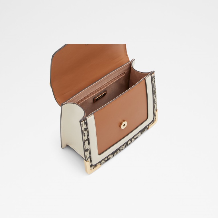 Bolso Iconilock Con Asa Superior Moda Marrón Medio Aldo