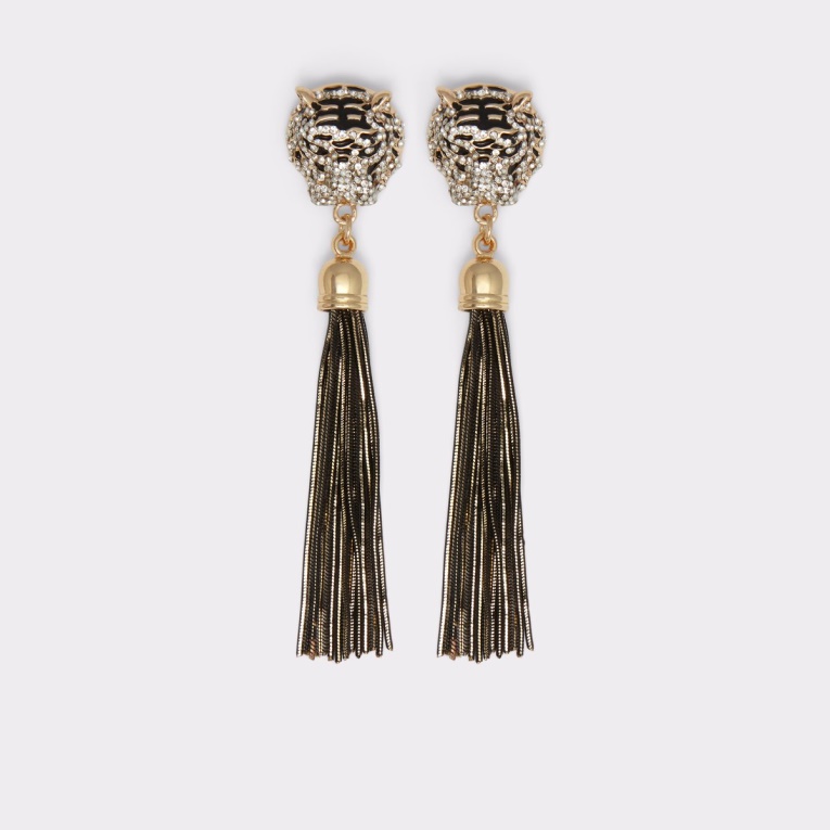 Pendientes De Candelabro Istokpoga De última Oportunidad De Moda Aldo Negro Y Oro Múltiple