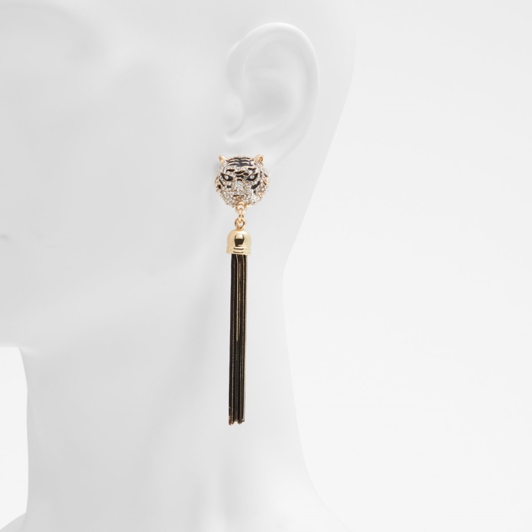 Pendientes De Candelabro Istokpoga De última Oportunidad De Moda Aldo Negro Y Oro Múltiple