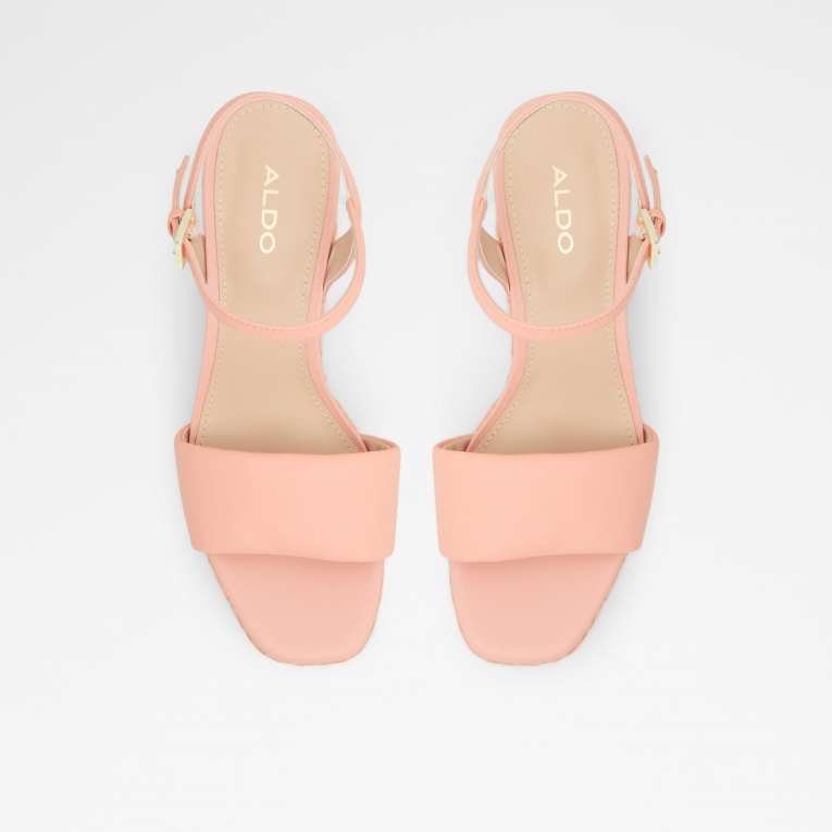 Sandalias De Cuña Jeigh De Color Naranja Claro De Aldo Con Tacón De Cuña