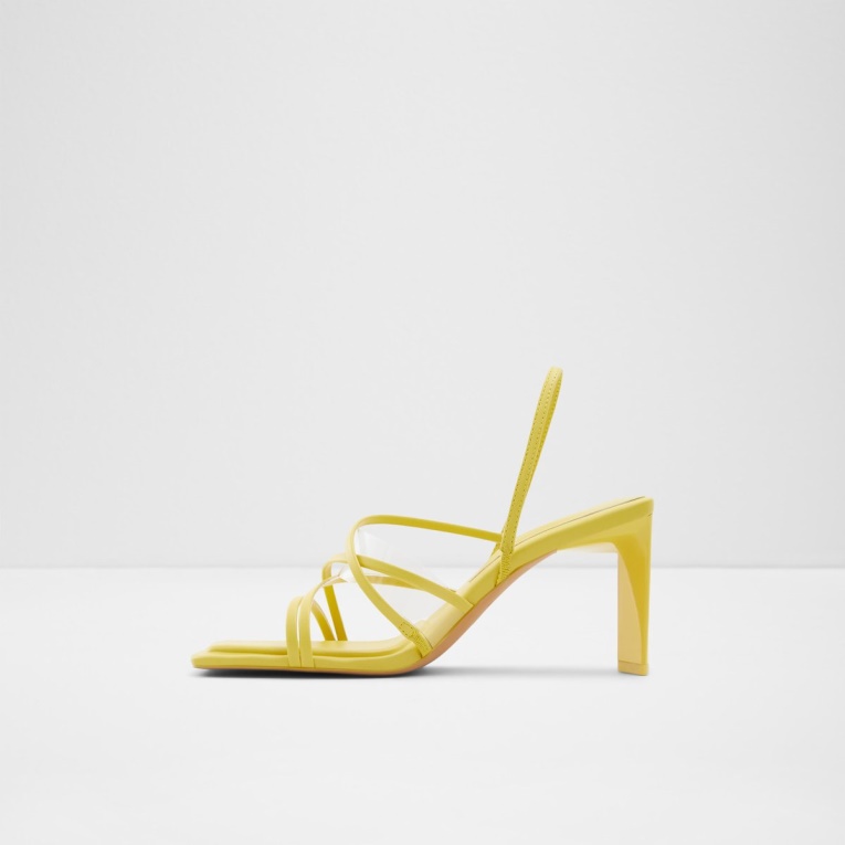 Sandalias De Tacón Alto Con Tiras Jennifer De Color Verde Brillante De Aldo Tacón De Bloque