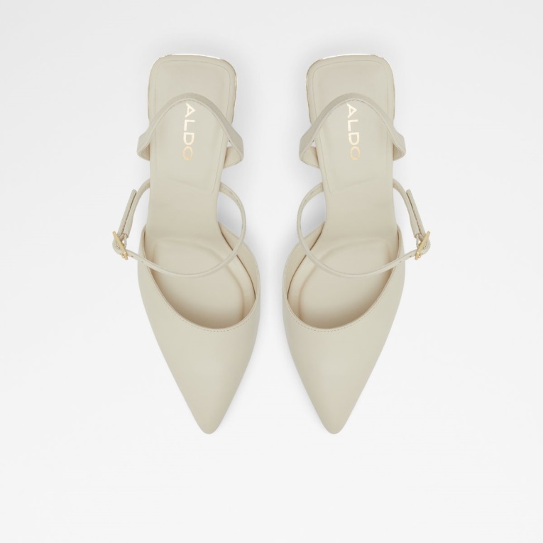 Aldo Fashion Jeriebaen Zapato De Tacón Con Tiras Tacón De Aguja Blanco