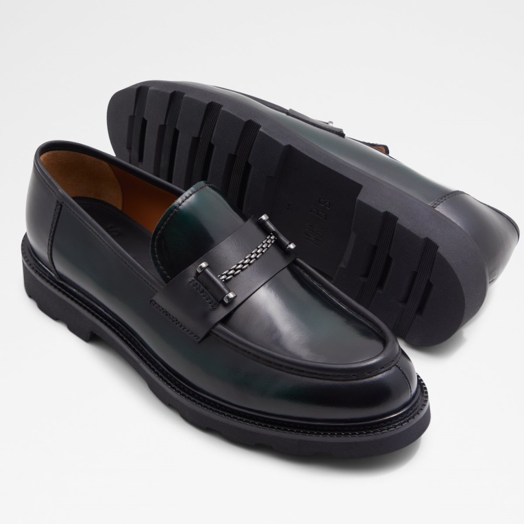 Mocasín Con Joyas De Aldo Recién Llegado Verde Oscuro Moda