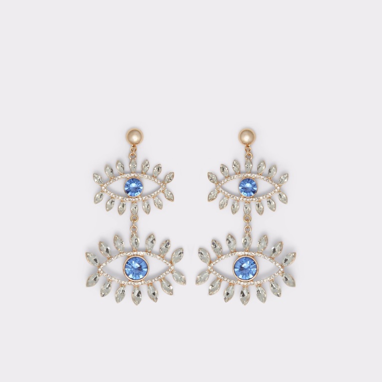 Azul Agotado Aretes Candelabro Keralian Moda Aldo