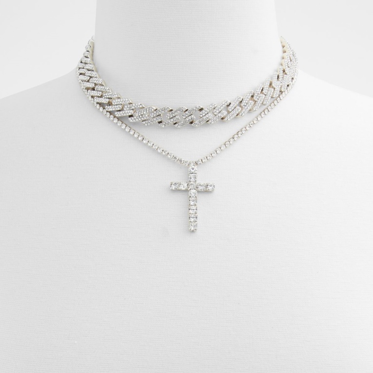 Aldo Keyshia Collar Plata-transparente Multi Moda