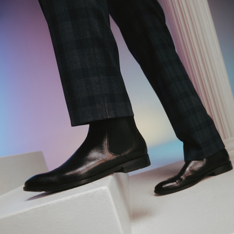 Aldo Moda Cuero Negro Suave Kindarumflex