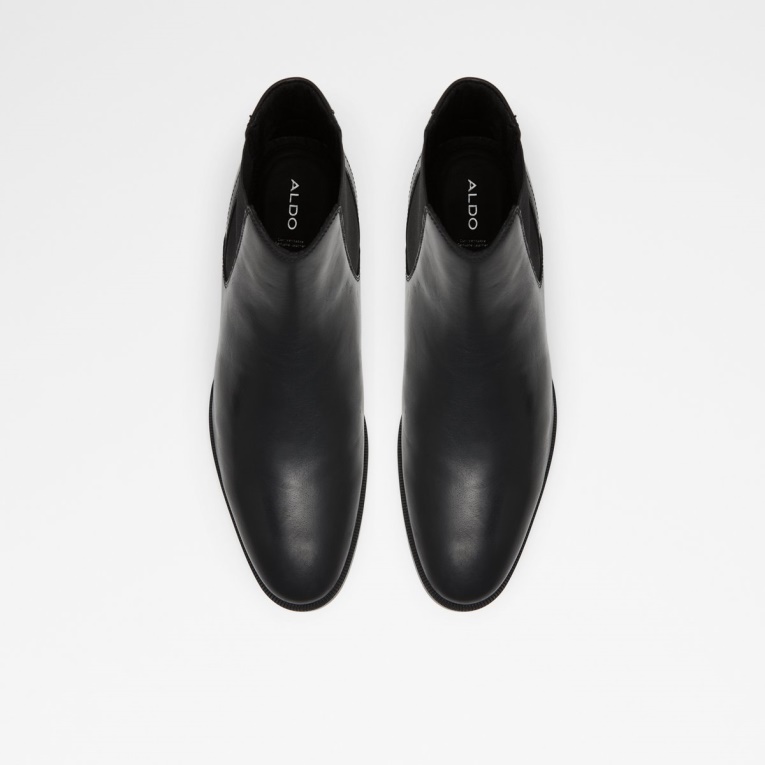 Aldo Kindarumflex Botín Chelsea Negro Cuero Liso Moda