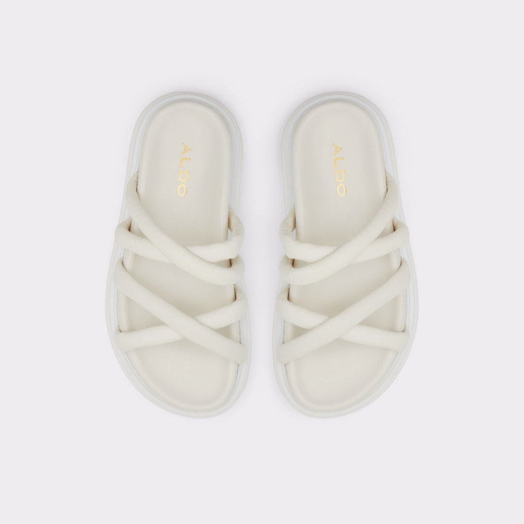 Kutshina Slide Sandalia Moda Aldo Blanco
