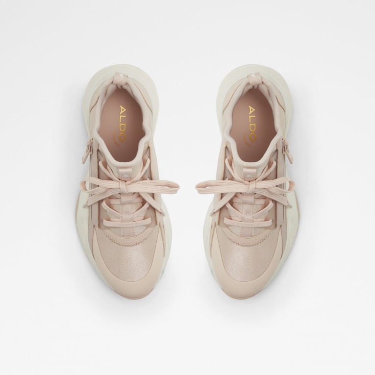 Aldo Labedar Cuña Zapatilla De Deporte Jogger Suela Rosa Claro Moda