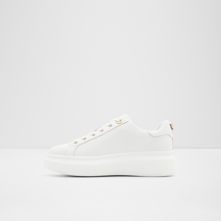 Aldo Moda Nueva Llegada Larou Low Top Sneakers Plataforma Blanco