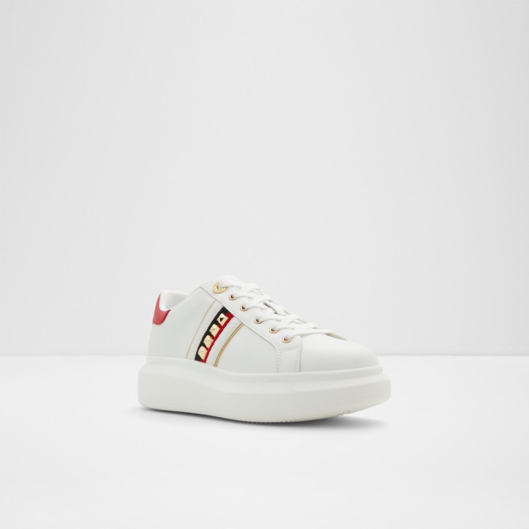 Zapatilla De Deporte De Caña Baja Larou De Material Mixto Sintético Blanco De Aldo Fashion